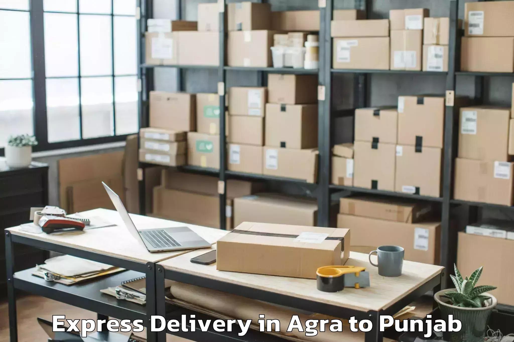 Get Agra to Moga Express Delivery